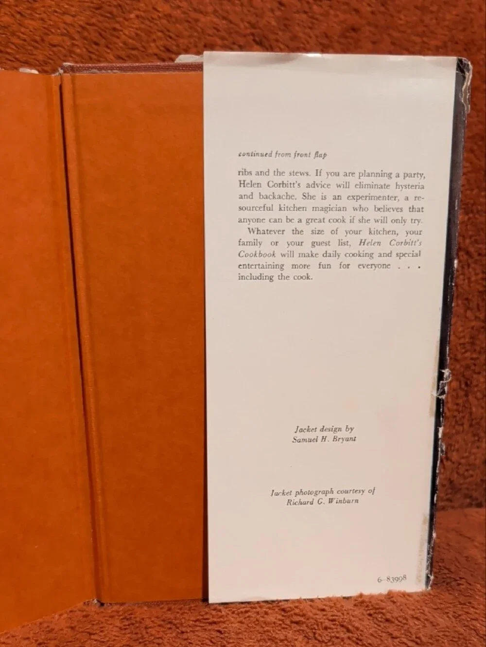 Helen Corbitt's Cook Book ( Copyright 1957 )